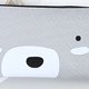 thumbnail image 4 of Methold Lovely Bear Canvas Pencil Case Bag Papelería linda para niña Útiles escolares Caja de lápices Bolsa de cosméticos Carpetas de archivos gris, 4 of 6