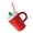 Red, variant on Festival Christmas Coffee Mugs Ceramic Christmas Coffee Cup with Lid Holiday Theme Drinkware for Homes Office