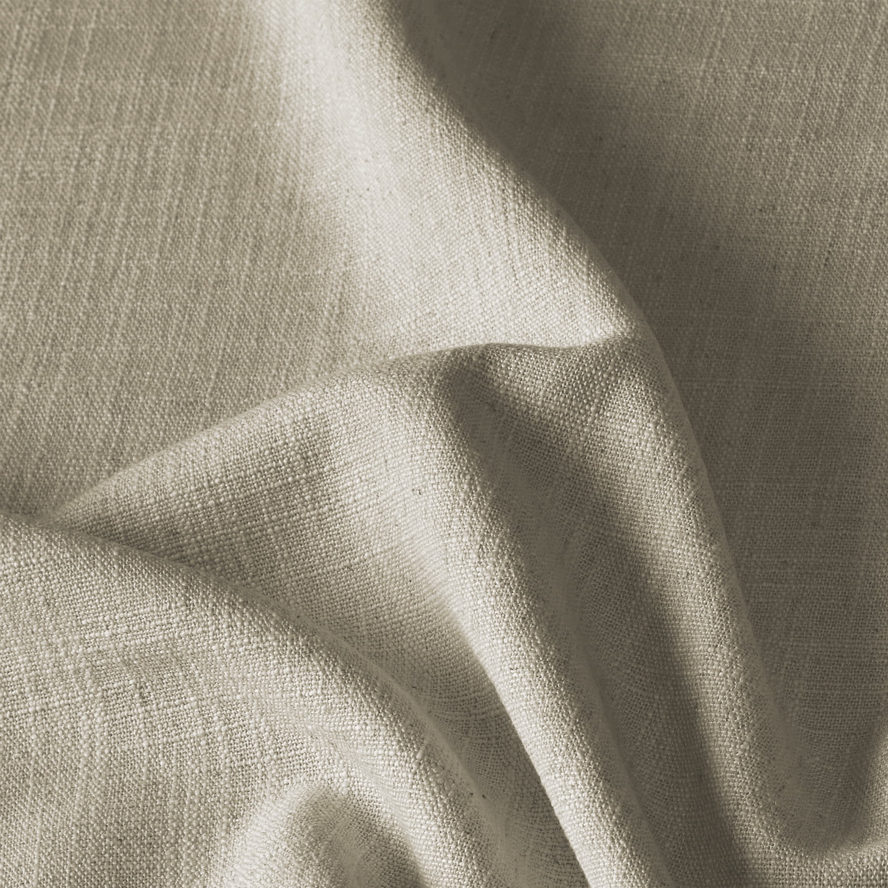TWOPAGES Textured Linen Drapery 84 W X 63 L Inches Blackout Pinch Pleat Curtain Window Treatment for Guest Room, 1 Panel, Grey Beige