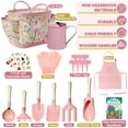 thumbnail image 2 of Set de jardinería Qtioucp Kids con bolsa, regadera y herramientas, 2 of 6