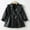 Black, variant on Toddler Baby Girls Fall Winter Tops Ruffled Pu Leather Jacket Motorcycle Biker Button Down Coat Brown 2-3 Years