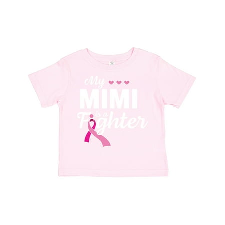 

Inktastic Breast Cancer Awareness My Mimi is a Fighter Gift Toddler Boy or Toddler Girl T-Shirt