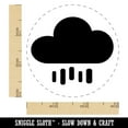 thumbnail image 2 of Rain Cloud Solid Rubber Stamp for Scrapbooking Crafting Stamping - Small 3/4 Inch, 2 of 7