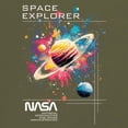 thumbnail image 3 of NASA Space Explorer Long Sleeve T-shirt Universe Astronaut Galaxy Planet Saturn, 3 of 7