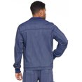 thumbnail image 5 of Dickies Advance Medical Scrubs Warm Up Jacket for Men Zip Front Moto DK315, S, D Navy Twist, 5 of 7
