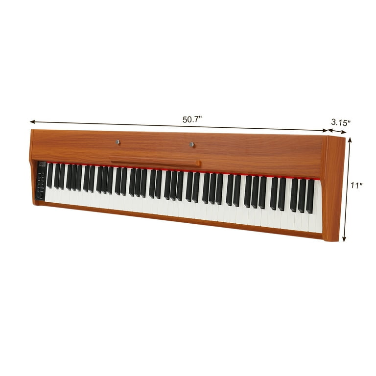 Ktaxon 88 Key Digital Piano Full Size Semi-Weighted Standard Keyboards, Portable Electric Piano with Midi Bluetooth, Triple Pedals, Headphone, Wood, Ktaxon 88 Key Digital Piano Full Size Semi-Weighted Standard Keyboards, Portable Electric Piano with Midi Bluetooth, Triple Pedals, Headphone, Wood,