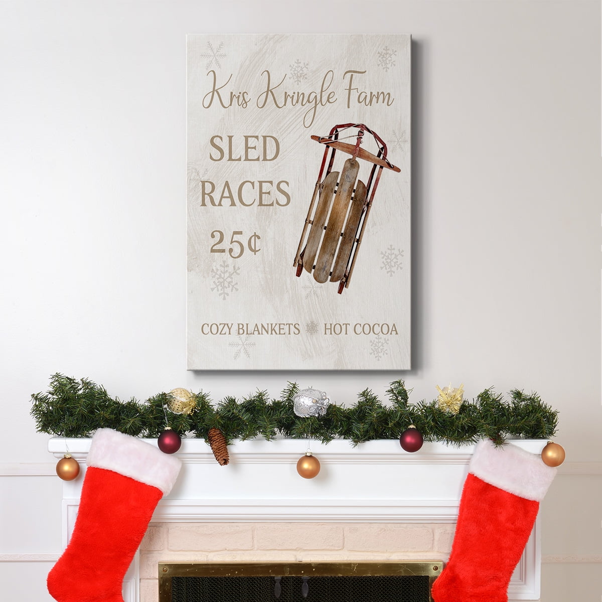 Sled Races- Gallery Wrapped Canvas