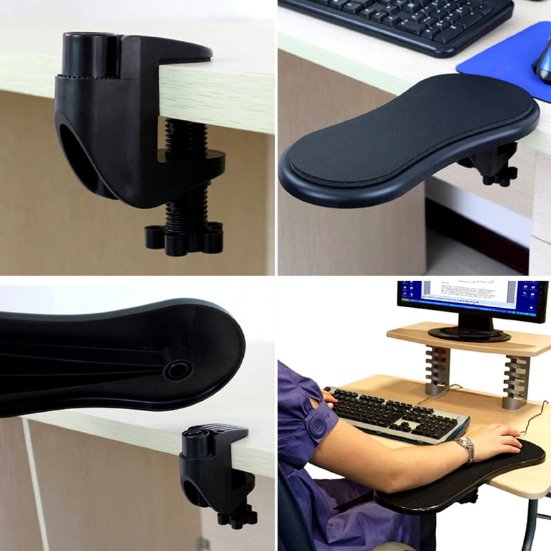 H3E# Desk Attachable Cmputer Table Arm Support Mouse Pads Arm Wrist Rests 