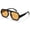 Black/Yellow, variant on Oversized Aviator Sunglasses for Women Men Retro 70s Flat Top Shades UV400 Protection Sun Glasses(Tortoise/Gradient Brown)