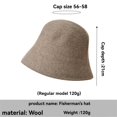 thumbnail image 2 of iHPH7 Beach Bucket Hat Wide Brim Bucket Hats for Women Bucket Hats for Woman Sun Hat Summer Sun Hat, Navy M, 2 of 2