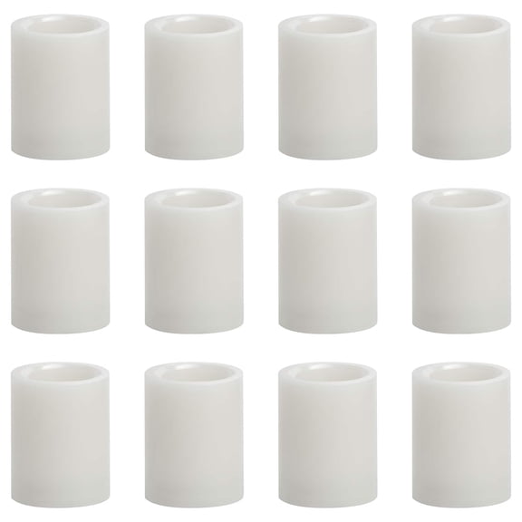 12 Pack: 3" x 4" White LED Pillar Candle by Ashland