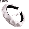 thumbnail image 2 of Diademas para mujer Diademas trenzadas de terciopelo Diademas de moda Accesorios para el cabello entrecruzados, 2 of 5