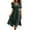 Dark Green A1, variant on Lodgix Summer Dresses for Women Casual Fashionable V-neck Dresses Waist Cinching A-line Zipper Dress Light Brown S