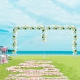 thumbnail image 2 of 19.7x9.8 FT Backdrop Stand Pipe Kit,Wedding Backdrop Stand for Ceremony with Weighted Steel Bases Telescopic Heavy Duty Stand, 2 of 11