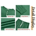 thumbnail image 5 of Fantaslook Pajamas Sets for Women Casual Lounge Set Long Sleeve Two Piece Set Buttom Down Shirts and Pants with Pockets Oufits, 5 of 10