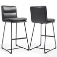 thumbnail image 3 of Glamour Home Ayers 26" Boucle Fabric Counter Stool in White (Set of 2), 3 of 8