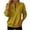 Yellow, variant on Women's Long Sleeve Sweatshirt Loose Round-neck Casual Fashion Fall Clothes Outfits Basic Winter Clothing
