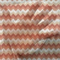 thumbnail image 3 of Coral Tulle Curtains with Rod Pocket, Horizontal Chevron Pattern Arrows Geometric Design Striped Old Fashion Zigzag, Sheer Drape for Wedding Party 2 Panels, 7 Sizes, Orange Coral White, by Ambesonne, 3 of 3