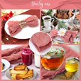 thumbnail image 4 of Washranp 6Pcs Boho Napkin,Solid Color Square Wrinkled Dinner Cloth Napkins Reusable Washable Napkins for Weddings Parties Banquet Restaurant Decoration, 4 of 4