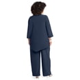 thumbnail image 2 of Catherines Women's Plus Size 2-Piece Dazzle Zig Zag Pant Suit, 2 of 2