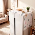 thumbnail image 5 of Refrigerator Dust Proof Cover Refrigerator Top Cover 21.3"x51.2" Decorative Appliance Shield with Side Storage Pockets Washable Kitchen Protector Cloth, 5 of 5