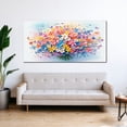 thumbnail image 2 of Oversized Floral Paintings, Large Canvas Wall Art for Living Room Bedroom Decor, Abstract Landscape Artwork Nature Flower Pictures Prints for Office Home 48x24", 2 of 4