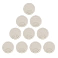 thumbnail image 2 of Miangastore 10pcs Office PC Computer Desk Grommet Cable Hole Cover 50mm Diameter (Grey white), 2 of 8