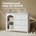 thumbnail image 6 of Graco Olivia 3 Drawer Combo Dresser, White, 6 of 10