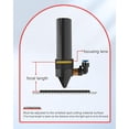 thumbnail image 4 of GYZJ PVD ZnSe CO2 Laser Lens Dia:15mm/0.59" FL101.6mm/4" T2.2mm Focus Lens For CO2 Laser Engraving Cutting Engraver/Cutter 50w-100w, 4 of 5