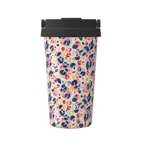 

KLL Leopard Print (2) Pattern Stainless Steel Vacuum Insulated Tumbler - Carry Insulated Coffee Mug - Reusable Insulated Cold Brew Iced Coffee Cup Thermos