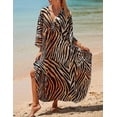thumbnail image 5 of Robes de Plage pour Femmes Grande Taille Imprimé Animal Caftan Robe de Resort, 5 of 5