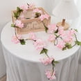 thumbnail image 2 of 1.8m Artificial Flowers Cherry Blossoms Vines Silk Flowers Sakura Rattan Christmas Ornament Hanging Garland Wedding Home De, 2 of 5