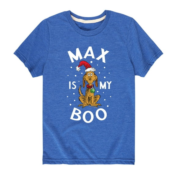 Dr. Seuss - The Grinch Max Is My Boo - Toddler And Youth Short Sleeve Graphic T-Shirt
