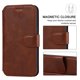 thumbnail image 5 of (Marrón) Funda protectora para iPhone 14 ProMax, Funda de TPU a prueba de golpes, Funda tipo cartera de cuero PU, Ranura para tarjeta, Cierre magnético, 5 of 5