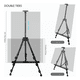 thumbnail image 4 of "Caballete Para Pintar De Arte Ajustable Portátil  Lab.g negro ", 4 of 5