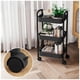 thumbnail image 5 of Carrito Organizador con Ruedas, Carro de Almacenamiento Plástico 3 Niveles de Alta Calidad, Mueble Organizador Multiusos, Carrito Auxiliar Fácil de Montar Resistente y Versátil (Negro), 5 of 6