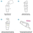 thumbnail image 4 of Portable Plastic Cereal Cup for Breakfast On the Go, To Go Cereal and Milk Container, 0 Spoon or Bowl Required White 25-26, 4 of 5