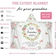 thumbnail image 2 of Gifts for Grandma Best Grandma Ever Gifts Wearable Blanket Hoodie - Birthday Christmas Valentine''s Mother''s Day Healing Thoughts Blanket Presents for Her from Granddaughter Grandson, 2 of 6