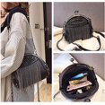 thumbnail image 3 of Women's Punk Style Women's Chain Shoulder Bag (Black), 3 of 5