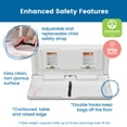 thumbnail image 4 of ECR4Kids Horizontal Wall-Mounted Diaper Changing Station, Baby Changer, White Granite, 4 of 9