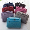 thumbnail image 4 of Zipper Toiletry Pouch Convenient Organizing Bag Large Capacity Cosmetic Case, 4 of 18