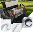 thumbnail image 5 of Golf Cart Seat Covers for 2 Seater,Santa Claus Microfiber Cart Seat Towel Blanket,Christmas Ball Christmas Tree Painting Absorbent Breathable Non Slip Bench Seats Protector for Golf Course 51"x31", 5 of 9