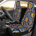thumbnail image 3 of ZICANCN Car Seat Covers Front Seats Only, Cartoon Alien Galaxy Star Automotive Seat Covers Protectors for Cars Trucks Suv 2 Pack, 3 of 8