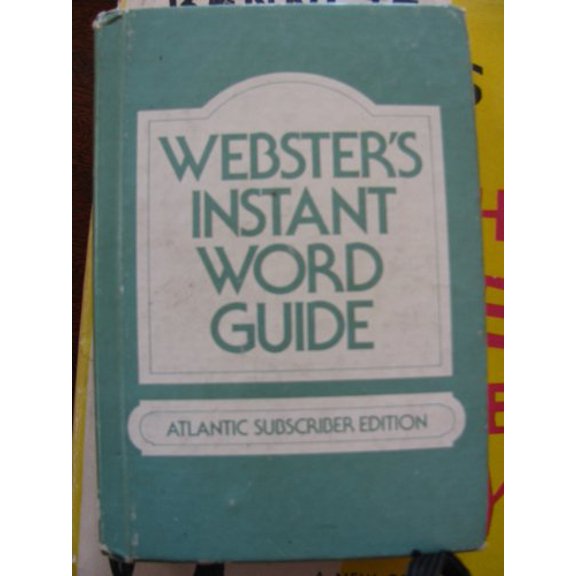 Pre-Owned Websters Instant Word Guide (Hardcover) 0877792739 9780877792734