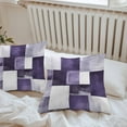 thumbnail image 7 of Waterproof Throw Pillow Covers Set of 2, 18x18 Inch Purple Geometric Decorative Pillowcases Outdoor Pillow Slip Cushion Covers Set for Couch Tent Vintage Oil Painting Contemporary, 7 of 7