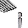 thumbnail image 3 of Screwdriver Set Long 4 Inch 11 PCS T6-T40 Magnetic Security Screwdriver Bits Set, 1/4” Hex Shank Security Tamper Proof Long, 3 of 5