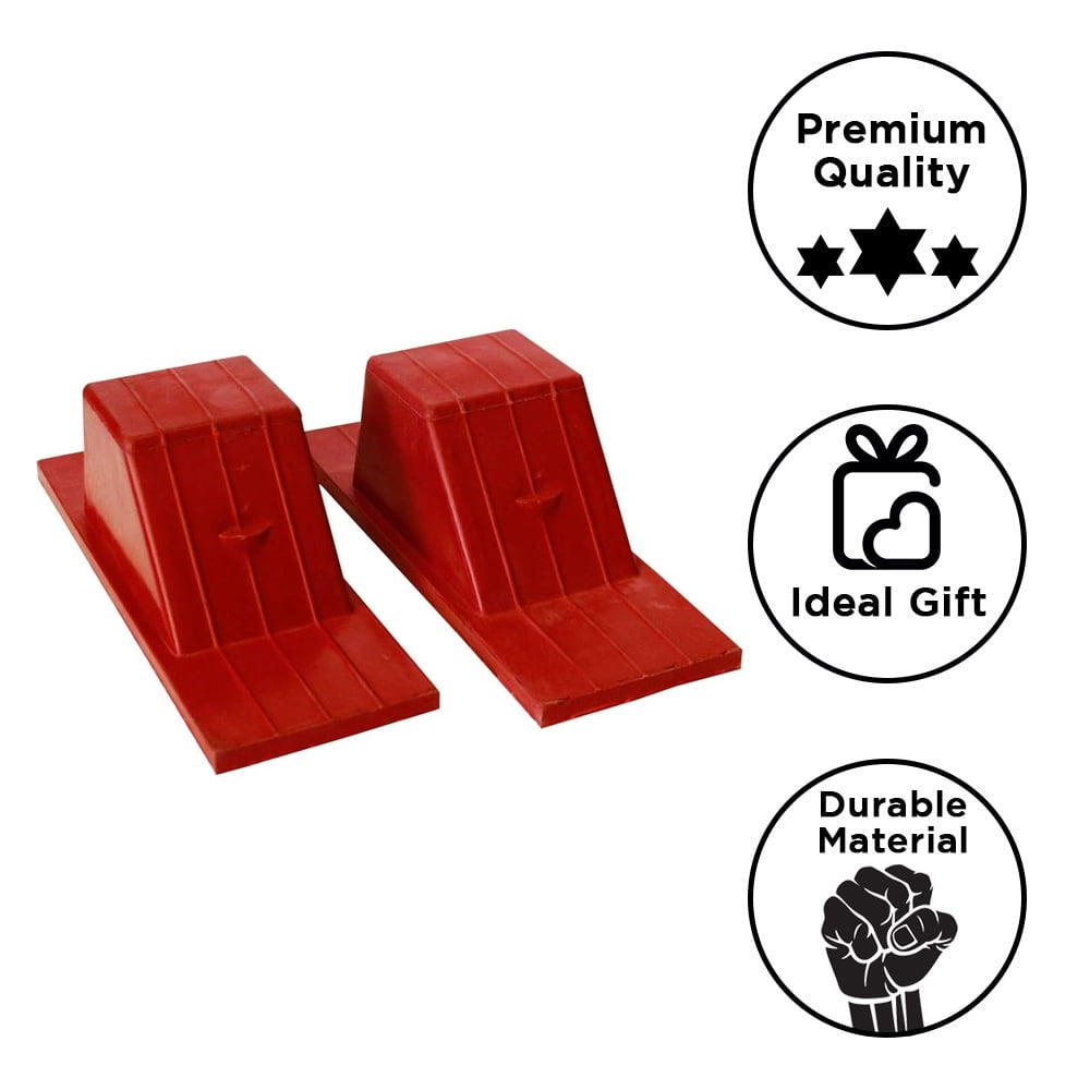 AMBER Durable Rubber Starting Blocks - Premium Track & Field Indoor Starting Block Set (1 Pair) for Enhanced Performance