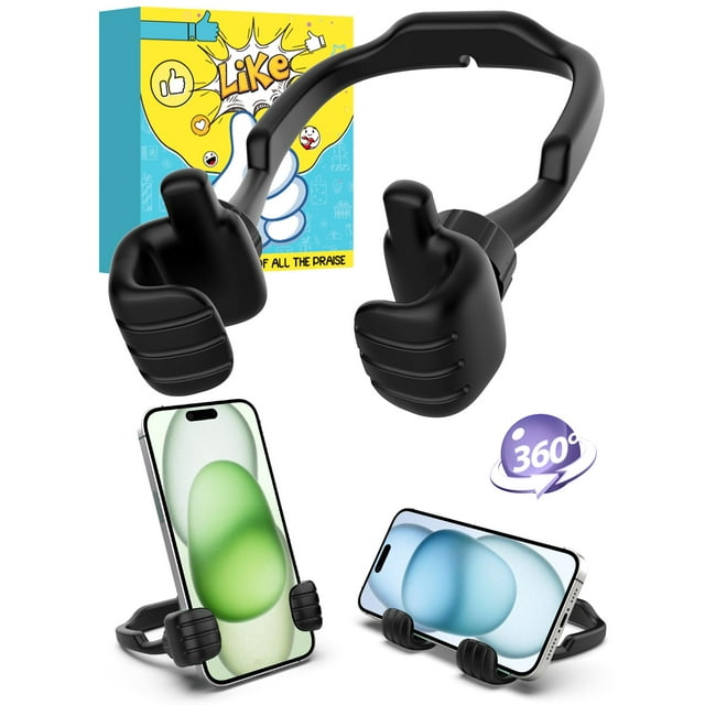 Soporte para teléfono CALDEVER, regalo de Navidad con los pulgares hacia arriba