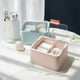 thumbnail image 3 of Contenedor de maquillaje, caja de almacenamiento de cosméticos, caja de almacenamiento de cosméticos de plástico, organizador de maquillaje a prueba de polvo, verdadera excelencia, 3 of 5