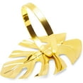 thumbnail image 5 of Juvale Tropical Leaf Napkin Rings (1.7 Inches, Gold, 12-Pack), 5 of 9
